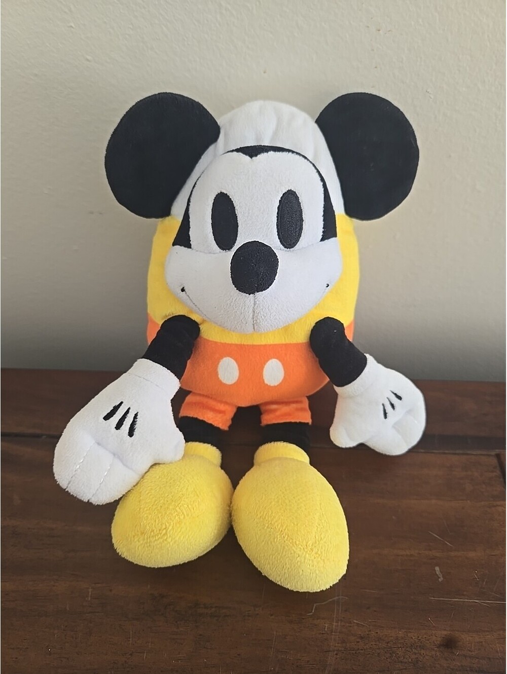 Disney Not So Scary Halloween Mickey Mouse Candy Corn Plush 10" Halloween Toy
